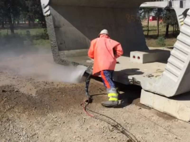 Video demonstration of hydro demolition